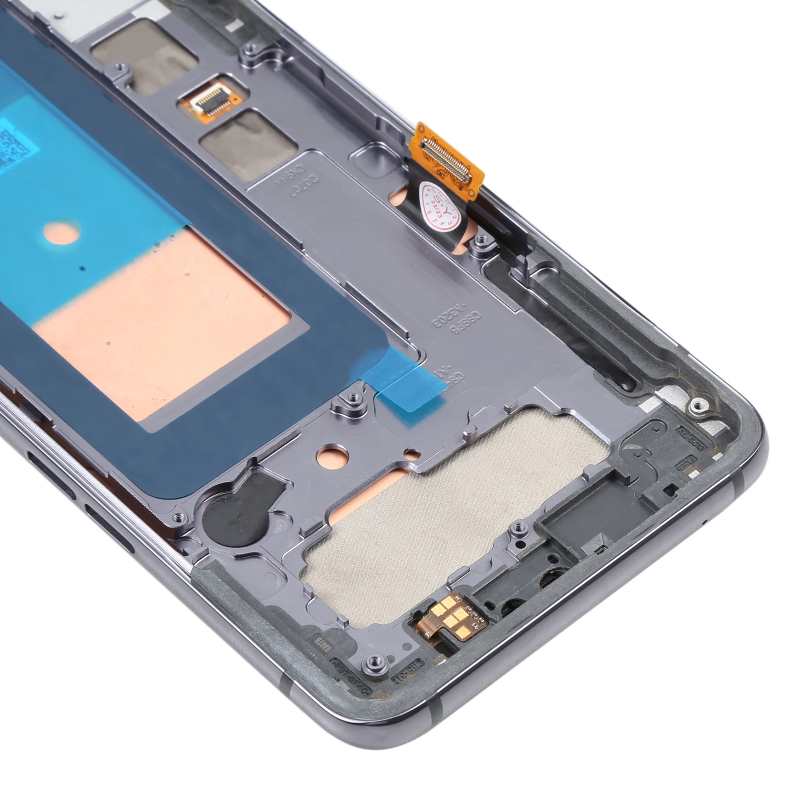 LCD Touch Screen Digitizer Full Assembly Frame for LG V50 ThinQ 5G LM-V500 LM-V500N Mobile Phone LCD Display Replacement Parts