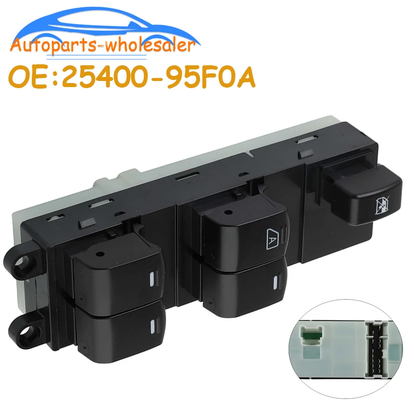 Nissan Front Power Window Switch 25400-95F0A Nissan Sunny Almera 2006-2013