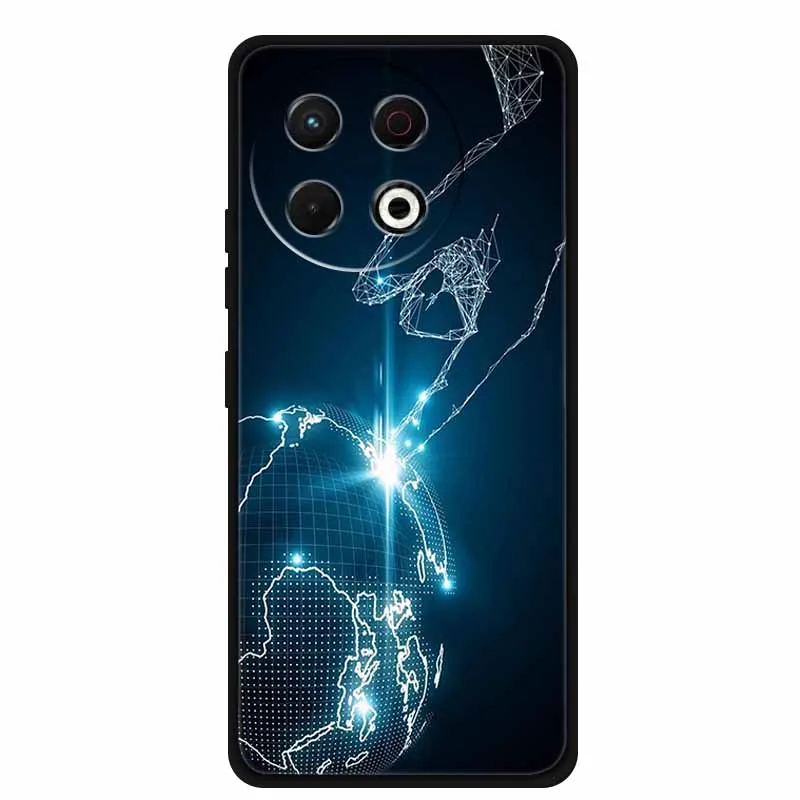 Black Silicone Soft Phone Case - Protective Back Cover