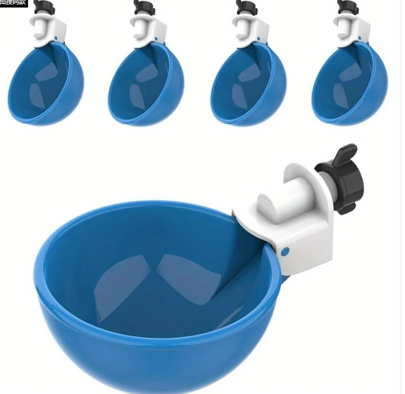 Automatic Drinking Bowl Chicken Drinker Hanging Water Cup Nipple Feed Birds Water Bowl Drinker Cups hamster water feeder small animal water bottle pet drinking bottle rabbit drinking bottle for Backyard Poultry 5/10Pcs