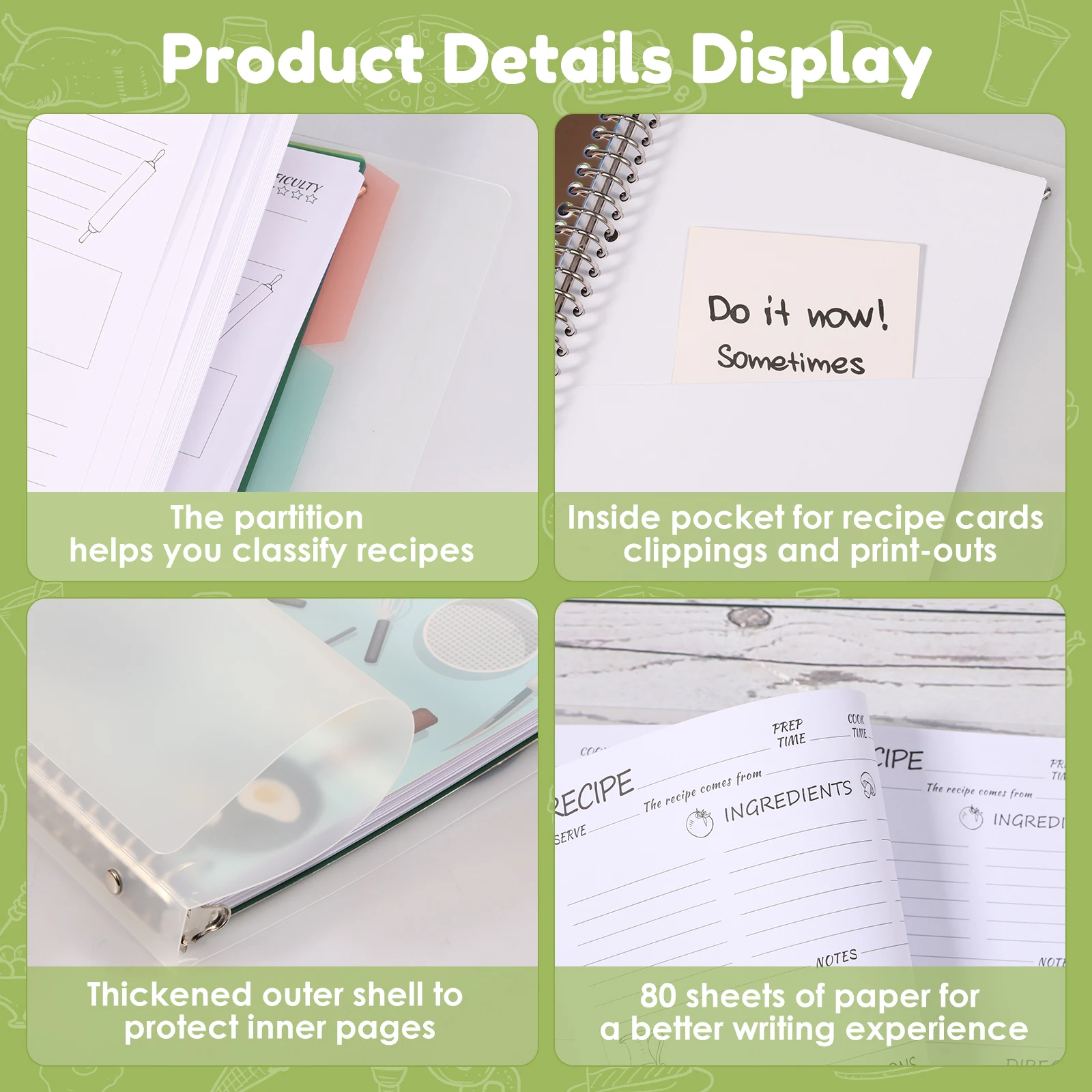 Personalized DIY Recipe Journal: Blank Notebook for Your Own Creations (80 Pages)