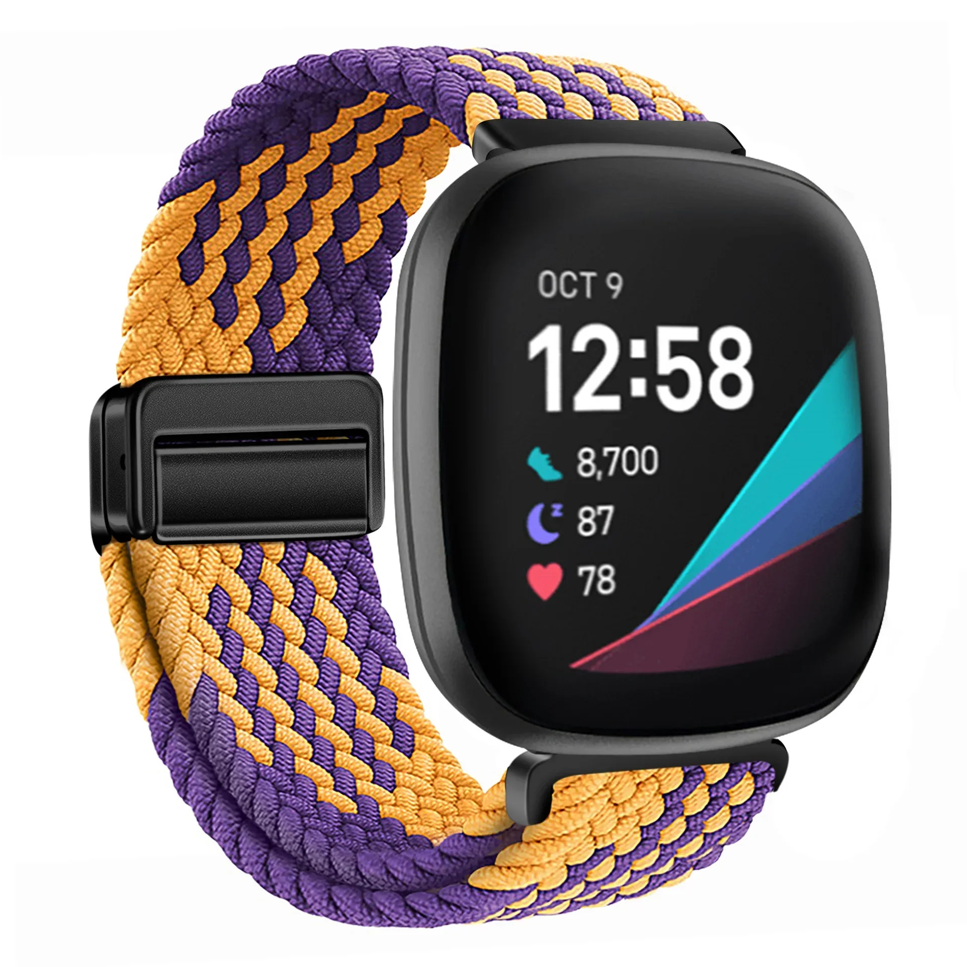 Magnetic Buckle Nylon Strap for Smart Watches - Replaceable Wristband Accessory