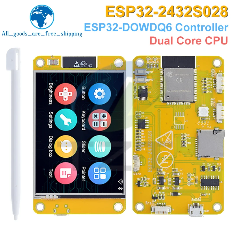 TZT ESP32 LVGL     , 2.8 ġ LCD TFT , 240*320 Ʈ ÷ ȭ, ġ 