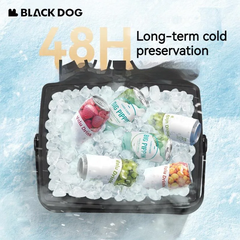 Naturehike BLACKDOG Camping Ice Box 5L/13L/25L Outdoor Large Capacity Mobile Thermal Cooler Box Fishing Incubator Car PP Bucket