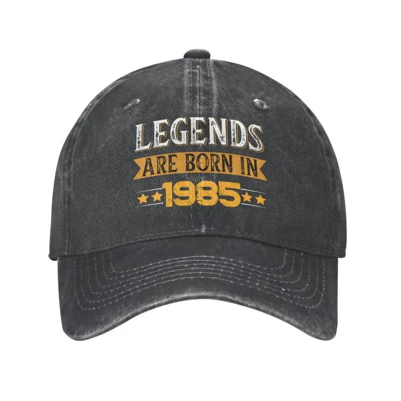 

Custom Cotton Legends Are Born In 1985 Birthday Gifts Baseball Cap for Men Women Breathable Dad Hat Sports