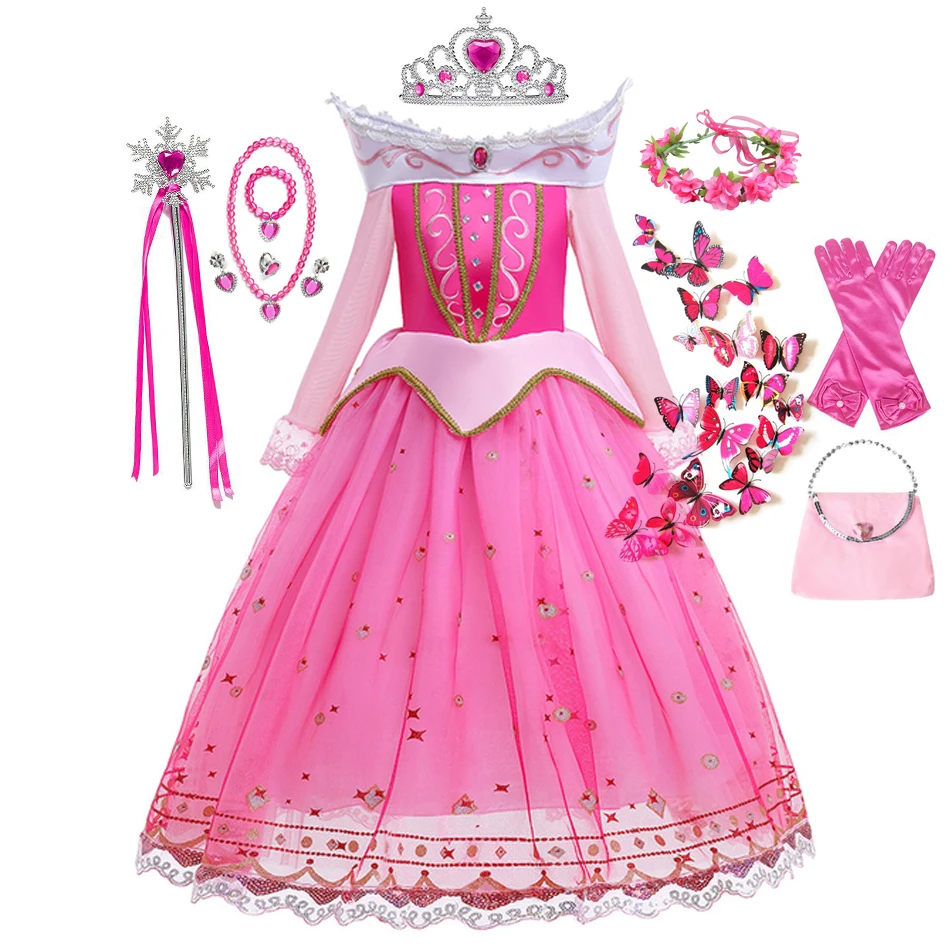 Sleeping Beauty Amazon Vestito Principessa Aurora Vestito
