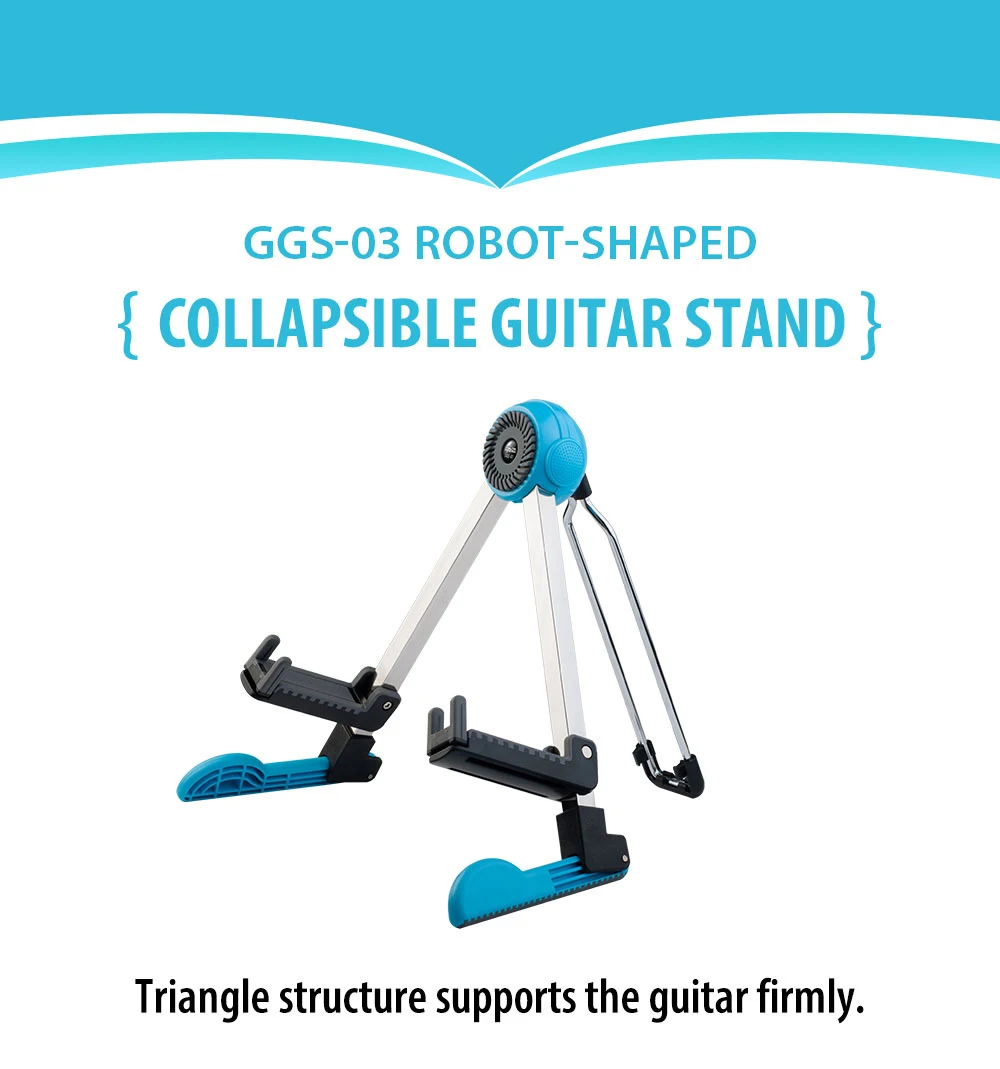 Guitto Series GGS-03 Portable Foldable Guitar Stand A-Frame Design Floor Stand f