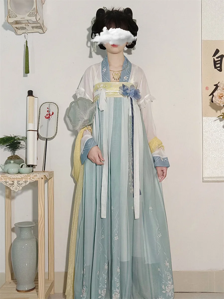 

Chinese Traditional Hanfu Dress Female Song Dynasty Ancient Costumes Elegant Oriental Chinese Clothes Cosplay Hanfu Women Modern