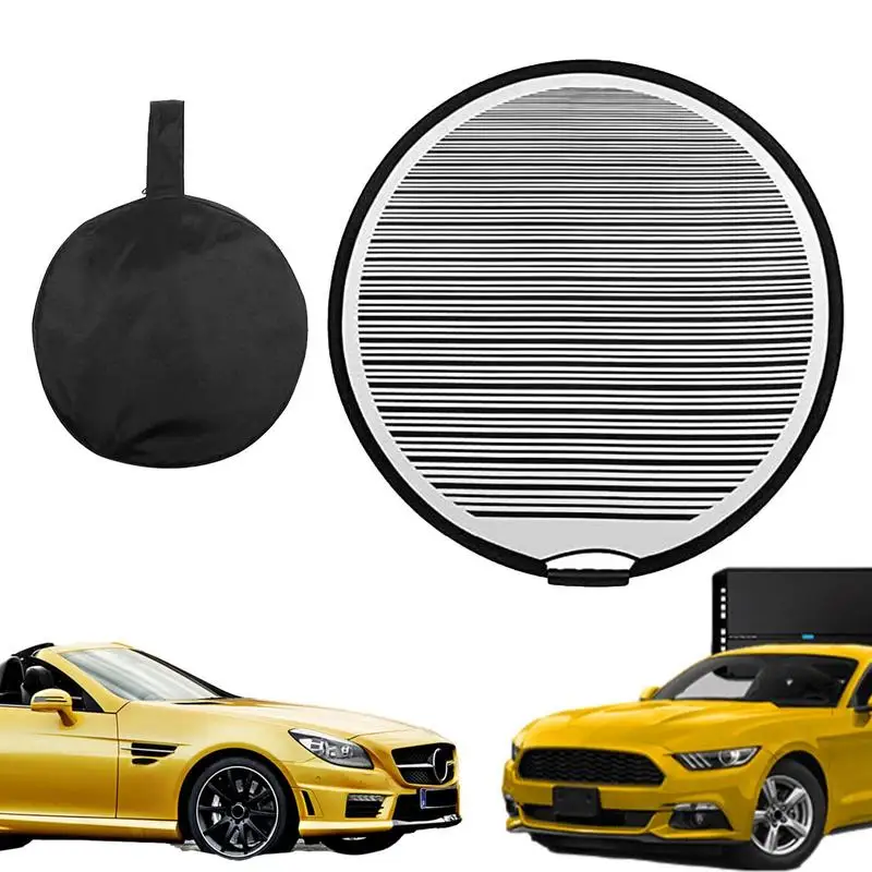 

Foldable Dent Reflectors Automobiles Folding Dent Detecction Board With Strips Vehicles Body Repair Tools For Suv Trucks