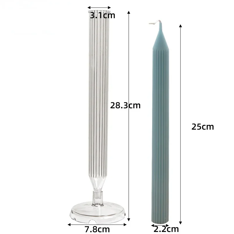 Elegant Candle Mold Kit for Handmade Creations - Long Pole Design for DIY Candlelight Dinners