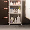 Bathroom Cabinet  Behind The Door Storage and Kitchen Storage Rack Multi-layer Narrow Cabinet Space Saving Trolley Storage Rack 2