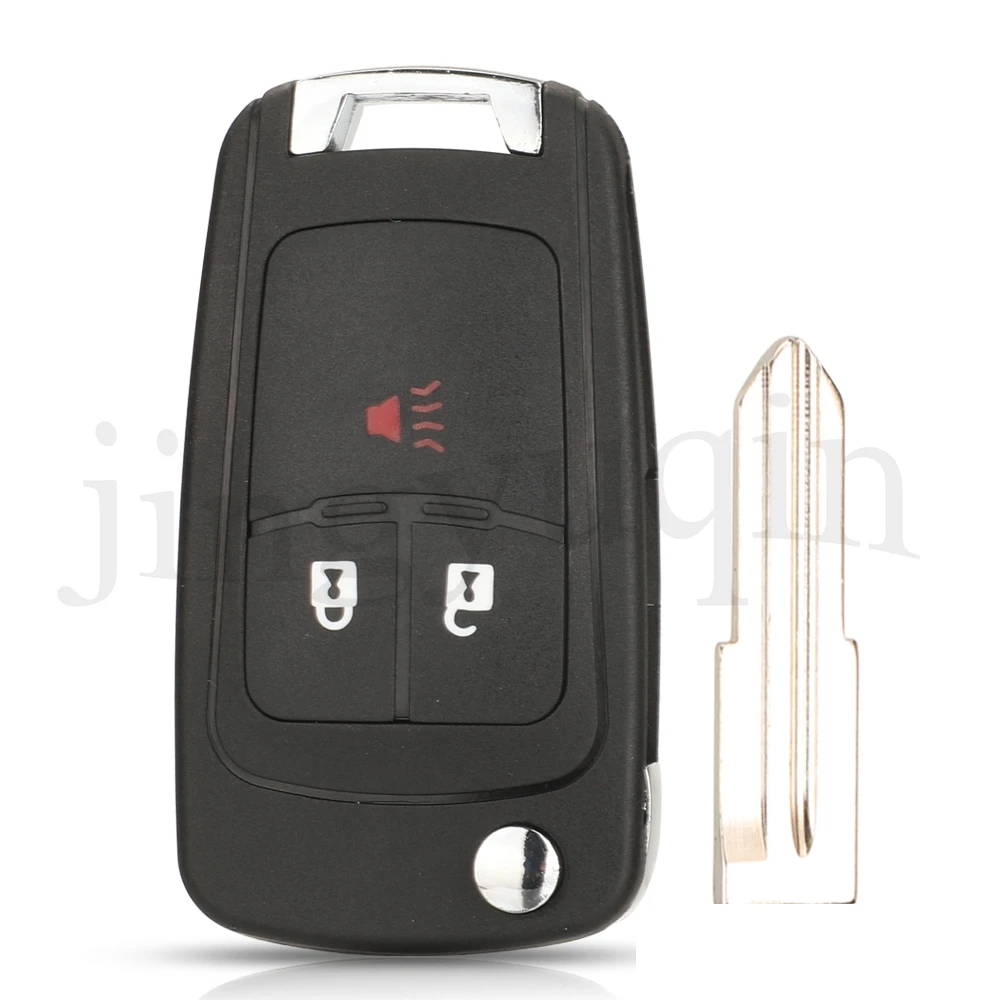 

jingyuqin Folding Remote Car Key Shell For Chevrolet Cruze Spark 3Buttons Flip Remote Car Key Case Cover With Uncut Blade
