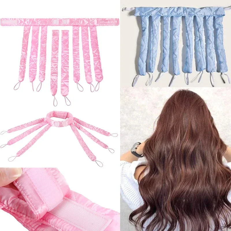 Octopus Heatless Curling Rod Headband Curls Silk Ribbon Sleeping Wave Formers No Heat Curls Ribbon Lazy Hair Curler Hair Rollers hair styling tool,hair curling tools
