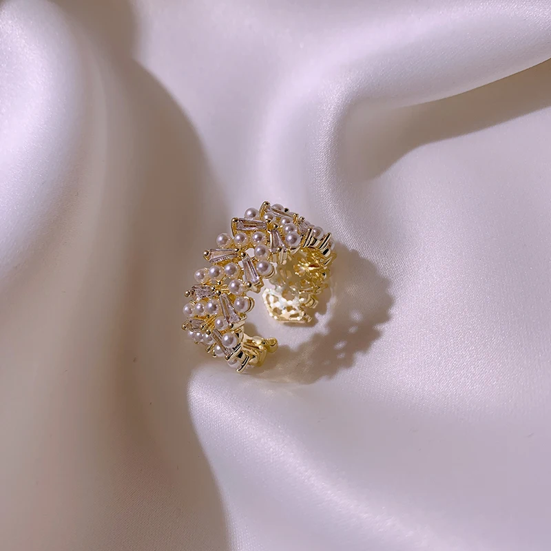 Gold Color Rings for Woman Adjustable 2025 New Fashion Korean Jewelry Luxury Party gold color rings,gold color ring,finger ring,adjustable rings