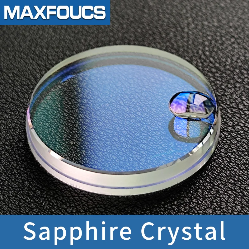 Sapphire Crystal Flat With Date Steped Edge