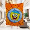 Go-SpongeBob Cartoon Printed Blanket Soft and Comfortable Flannel Throw Blanket Home Bed Sofa Children's Cute Birthday Gift 5