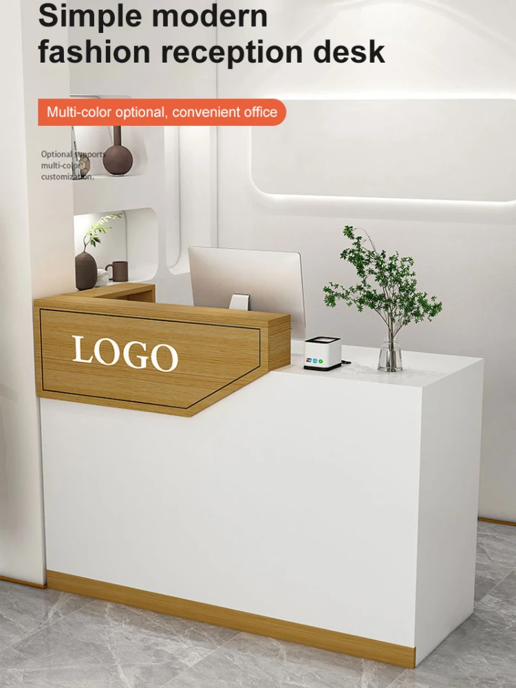 *S Modern design office counter luxury office desk table front desk business clinic salon small reception
