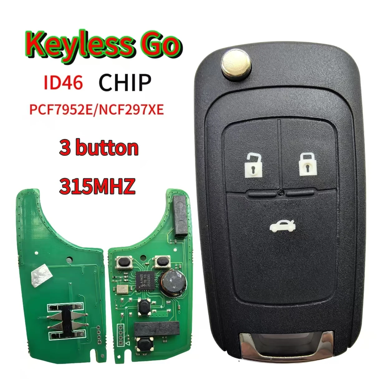 Keyless Go315/433 MHz ID46 Smart Remote Key für Chevrolet Cruze Aveo Orlando Trax Buick Lacrosse Encore Regal Verano Opel Vauxhal – Detail 11