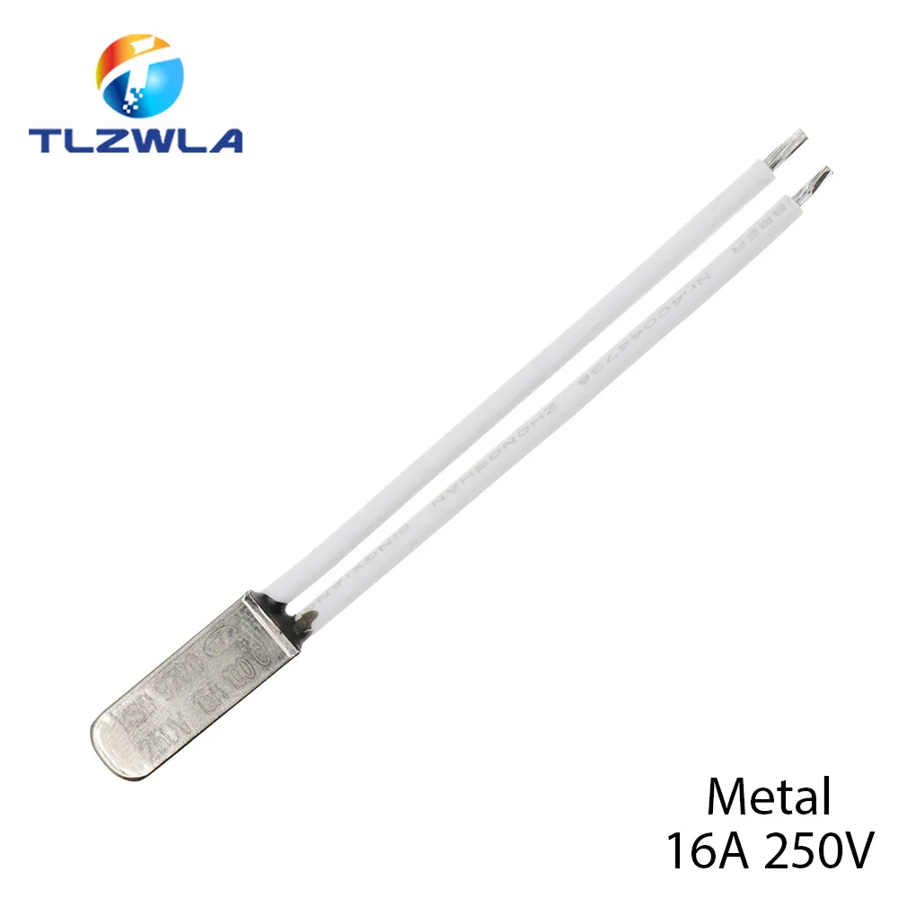 KSD9700 250V 5A 10A 16A 40-155 Degree Bimetal Disc Temperature Switch Normal Close Thermostat Thermal Protector Fuses