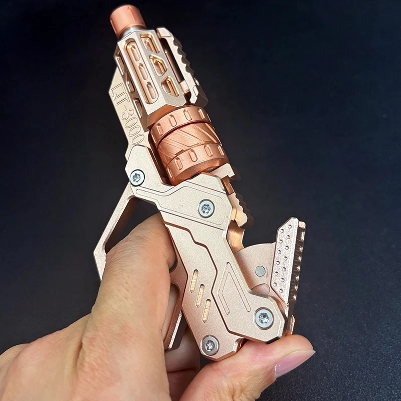 EDC QT-3000 リボルバーフリッププッシュスライダーガン減圧フィ