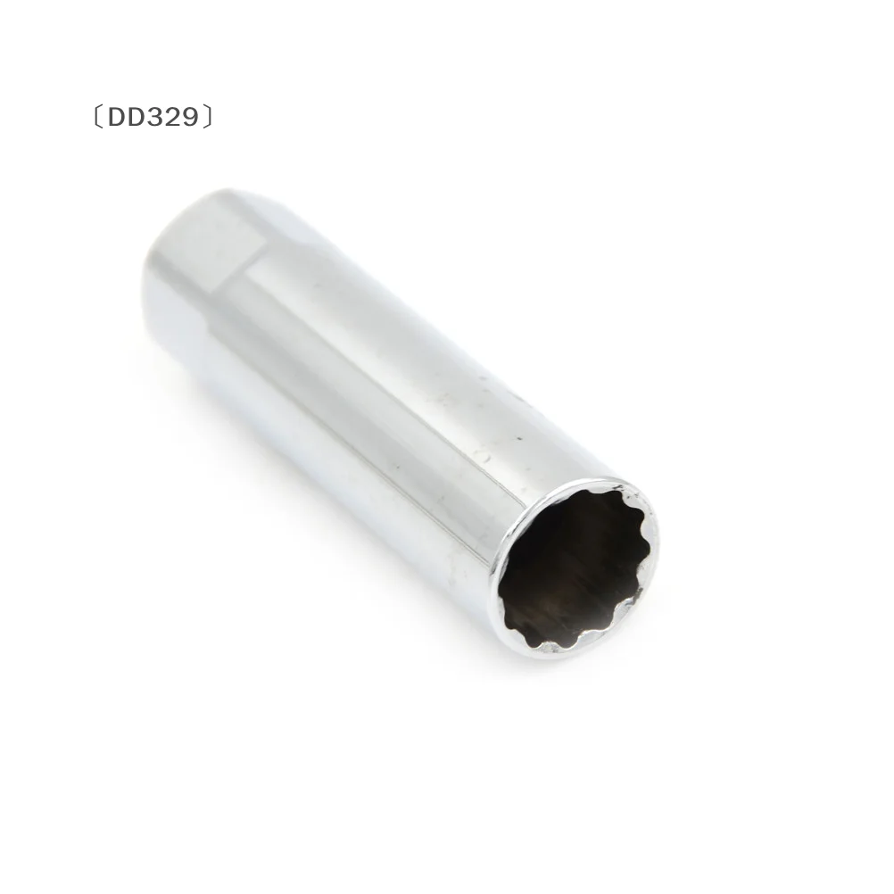 〔DD329〕 14mm 12 Point Metal Spark Plug Socket Installation Wrench Tool Professional Removal Tool For Ignition Plug Maintenance