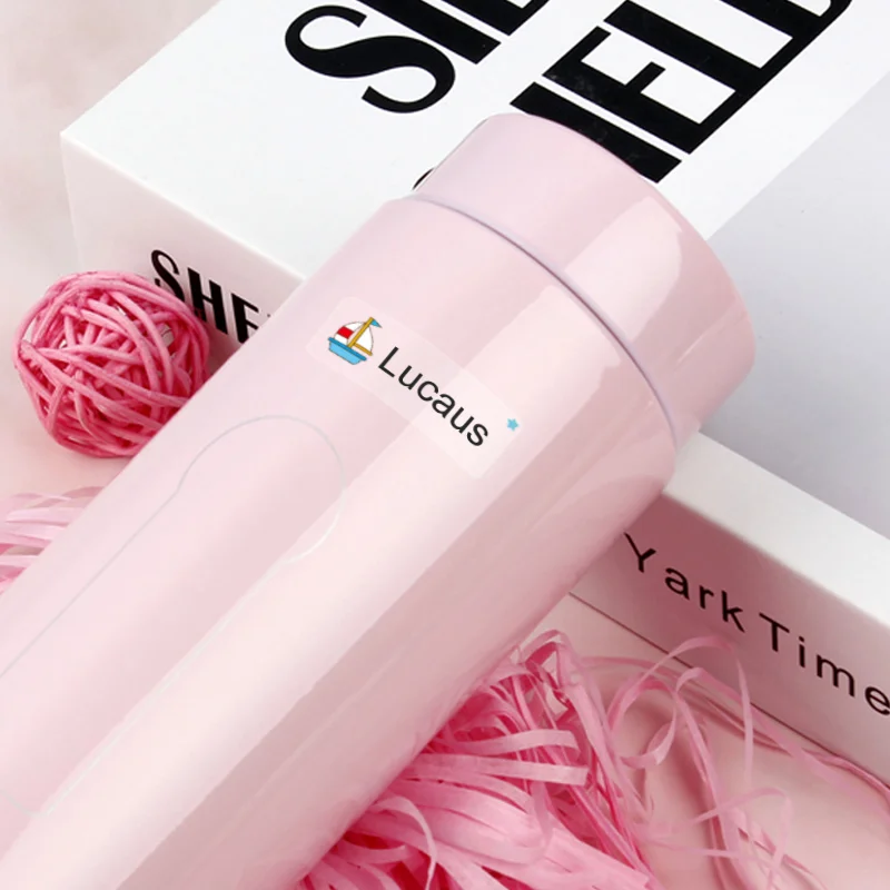 Sheet of multilingual custom name labels