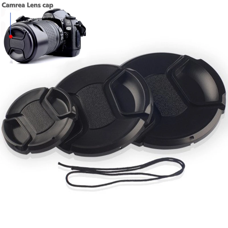 

Walkingway Lens Cap Holder 43/49/52/55/58/62/67/72/77/82mm Center Pinch Snap-on Cap Cover Lens Cap Protective Lens Protector