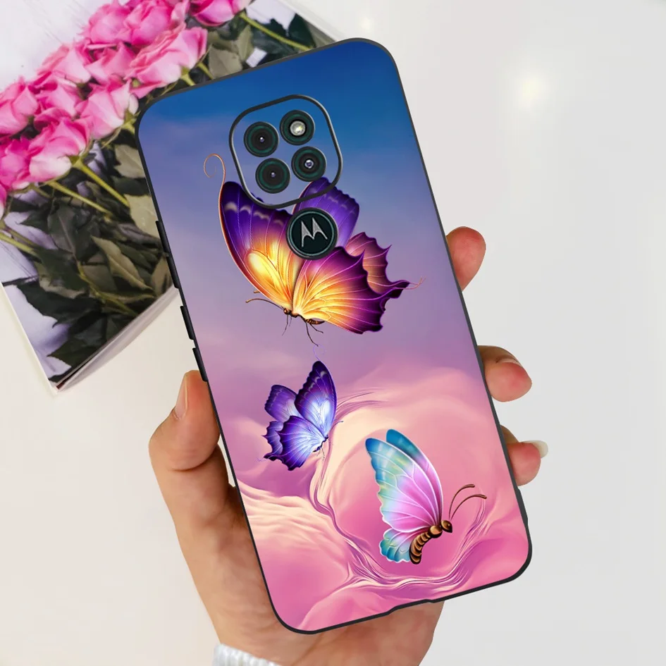 Elegant Flower Soft Silicone Case - Motorola Moto G9 Series