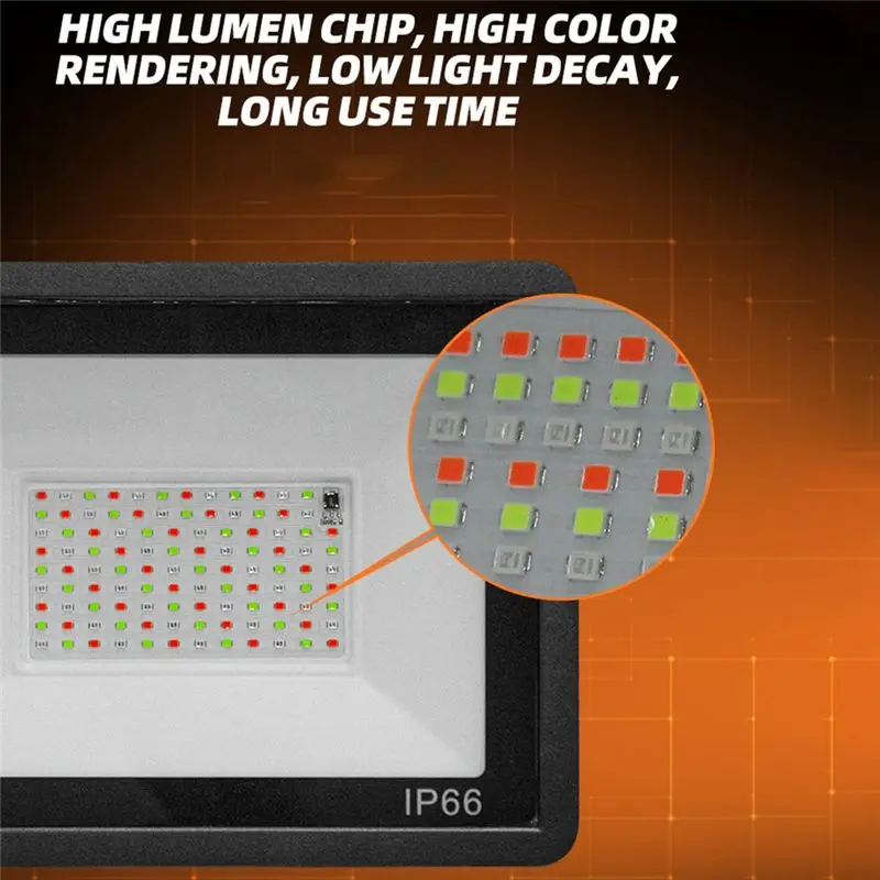 ABFA RGB LED 투광등 AC200-265V IP66 정원, 파티오, 마당용 야외 방수 스포트라이트 조경 조명