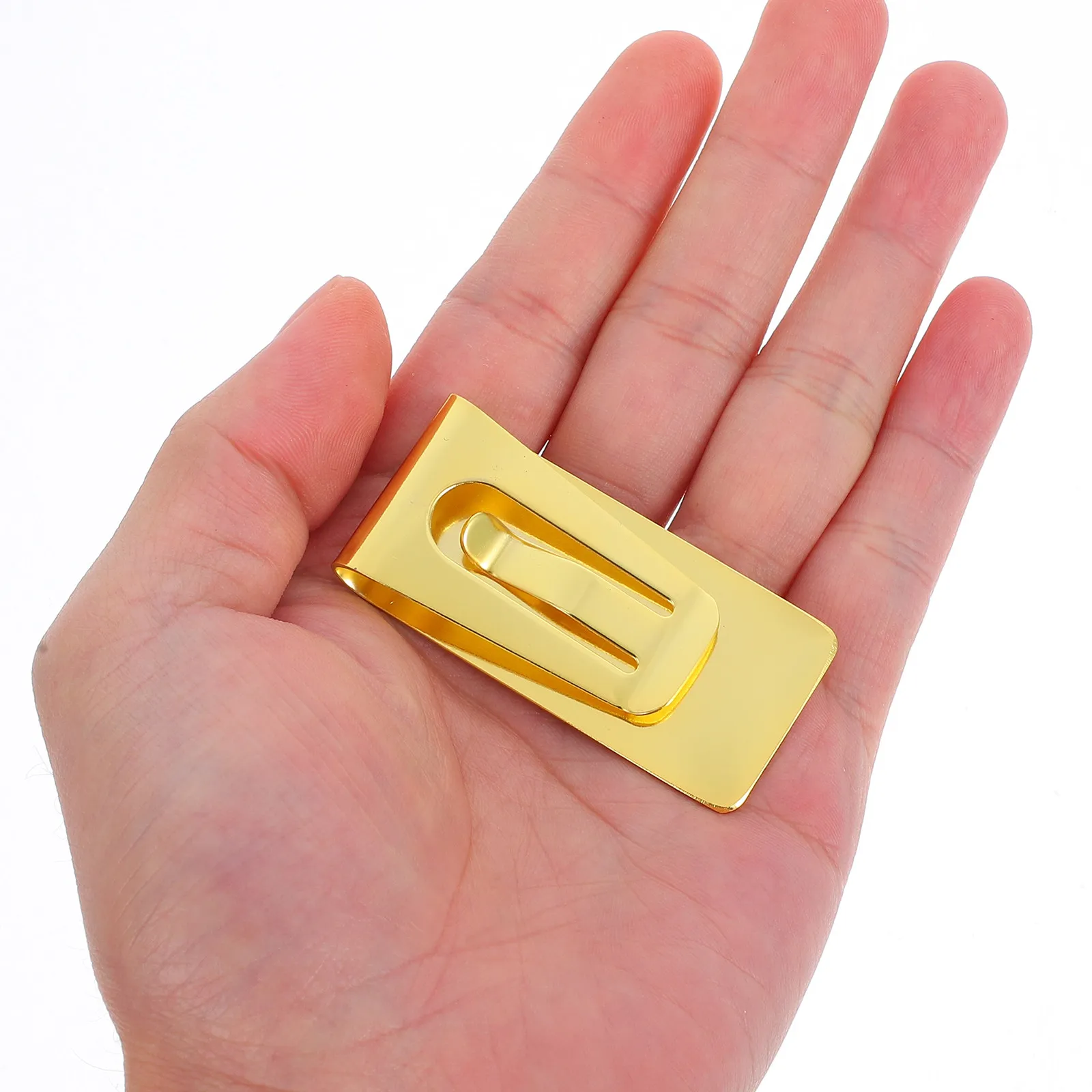 스테인레스 스틸 머니 클립 다기능 속이 빈 지갑 카드 현금 클립 사무용 파일 고정 홀더 지폐 보관 클램프