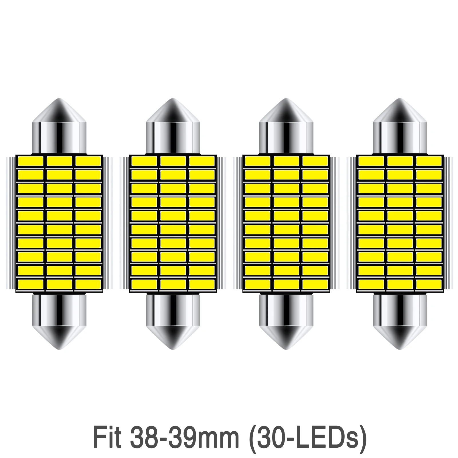 Grandview 4pcs 31MM C5W Canbus Bianco Festone Lampadine LED Interni con Chip 21-3014-SMD 6411
