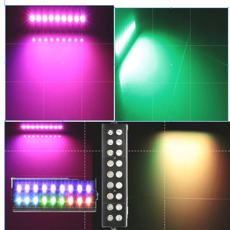 

18 UV2 In 1 Flash Wall Wash Lights Rgb Stage Bar Party Holiday Wedding Flash lights For KTV And Parties With Voice Control And D