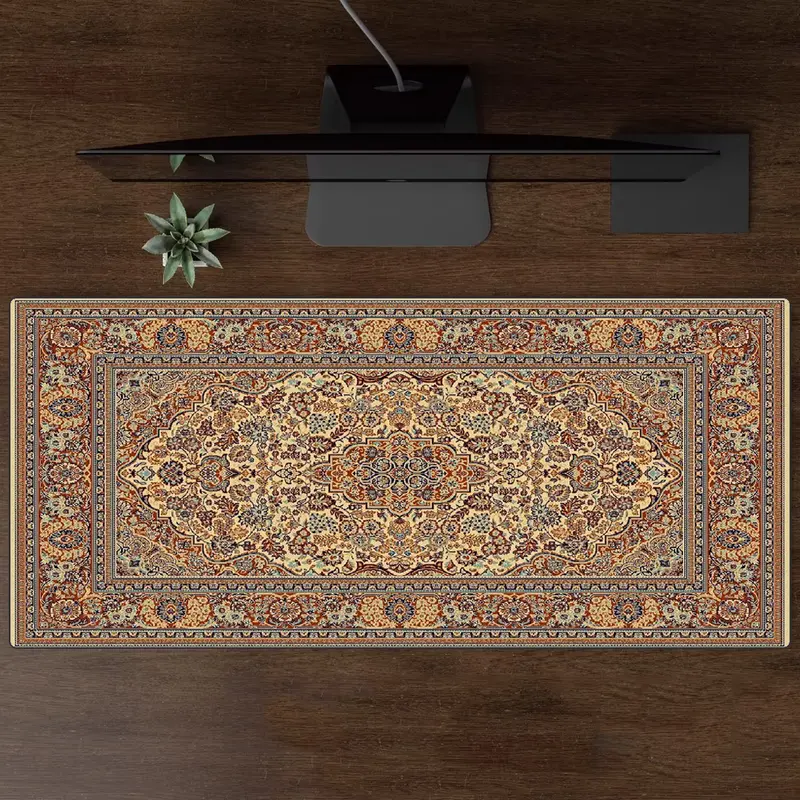Persian Mouse Pad Large Carpet Persian Pattern MousePad Game Desk Accessories Computer Desk Mat Bedroom Floor Mat Persian Carpet - Image 3