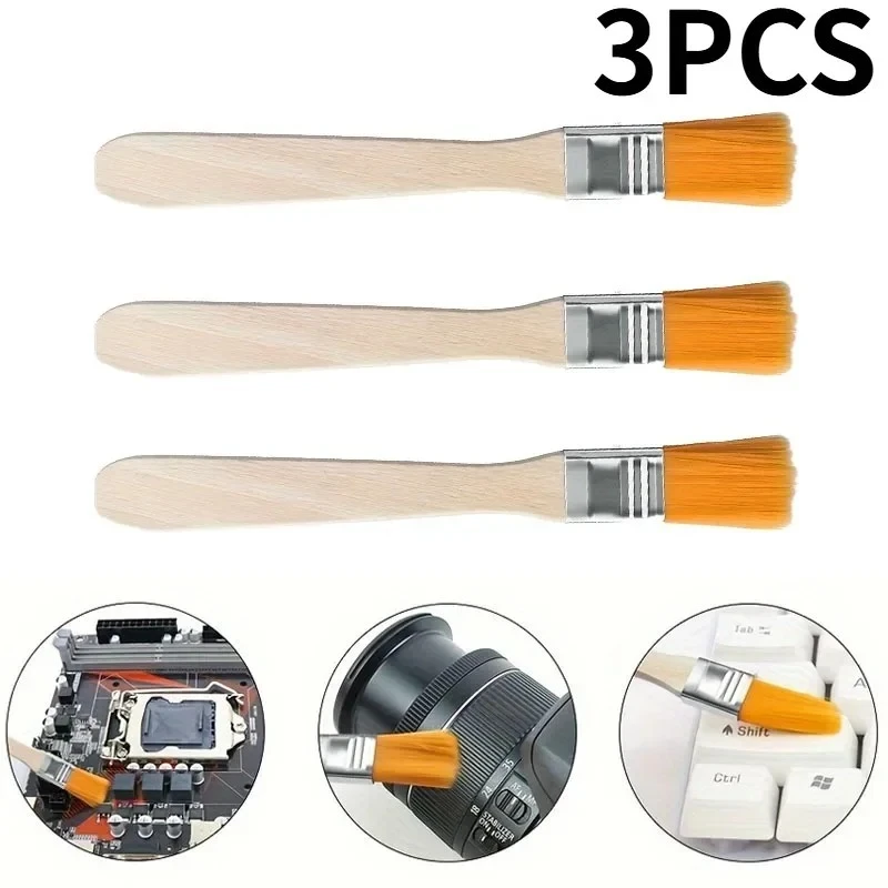 3Pcs 정전기 방지 청소 브러시 ??노트북 PC 카메라 키보드 갭 먼지 제거 도구 용 다목적 먼지 제거 브러시