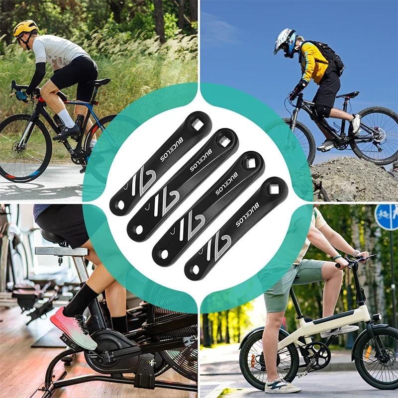 E-bikes/indoor Bicycle Crank Arm 152/170/175mm MTB Road BMX Bike Crankset Square