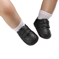 Toddler PU Sneakers Casual Solid Color Cute Baby Flats Breathable Infant Walking Shoes for Newborn Girl Boys 2