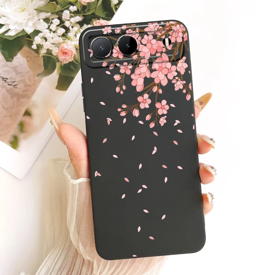 Sunflower Artistic Soft TPU Phone Case - Pretty Girl Design