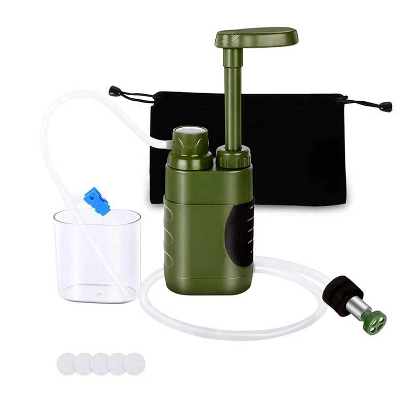 

1Set Safety Emergency Water Purifier Emergency Survival Tools Mini Water Filter Portable For Camping