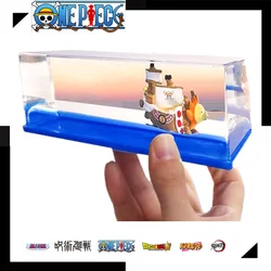 One Piece Thousand Sunny Cruise Ship Fluid Drifting Bottle Desktop Decoration Couple Gift Pirate Ship Sonny Anime Peripherals