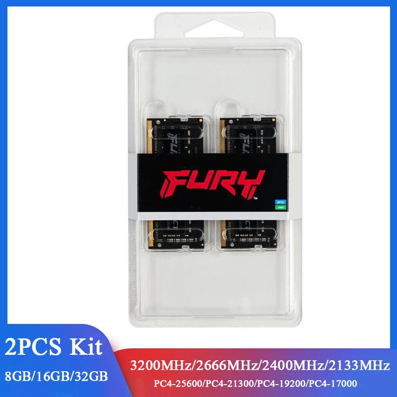 Memória Kingston Fury Impact DDR4 32GB 2666MT/s Para Notebook