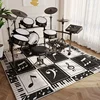 Drum Set Carpet for Study Bedroom Sound-absorbing Silent Mats Home Non-slip Sound Insulation Mat Piano Shock-absorbing Rug Tapis 2