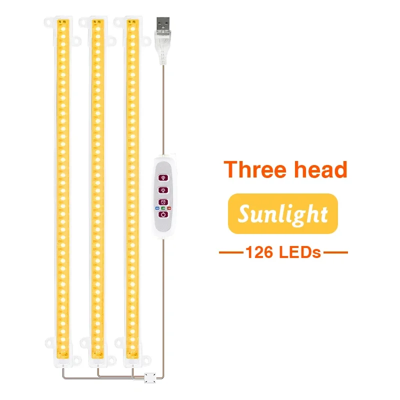 Full Spectrum LED Grow Light USB 5V for Indoor Plants and Seedlings