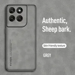 Luxury Business Sheepskin Shockproof Slim Phone Case - Moto G57 Power (GRAY)