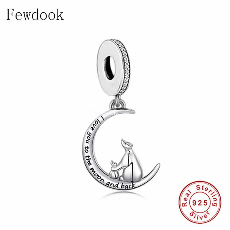 Fit Original Charm Bracelet 925 Sterling Silver Heart  Horse Mother and Baby Foal Bead For Making Women Mother's Day Berloque 6