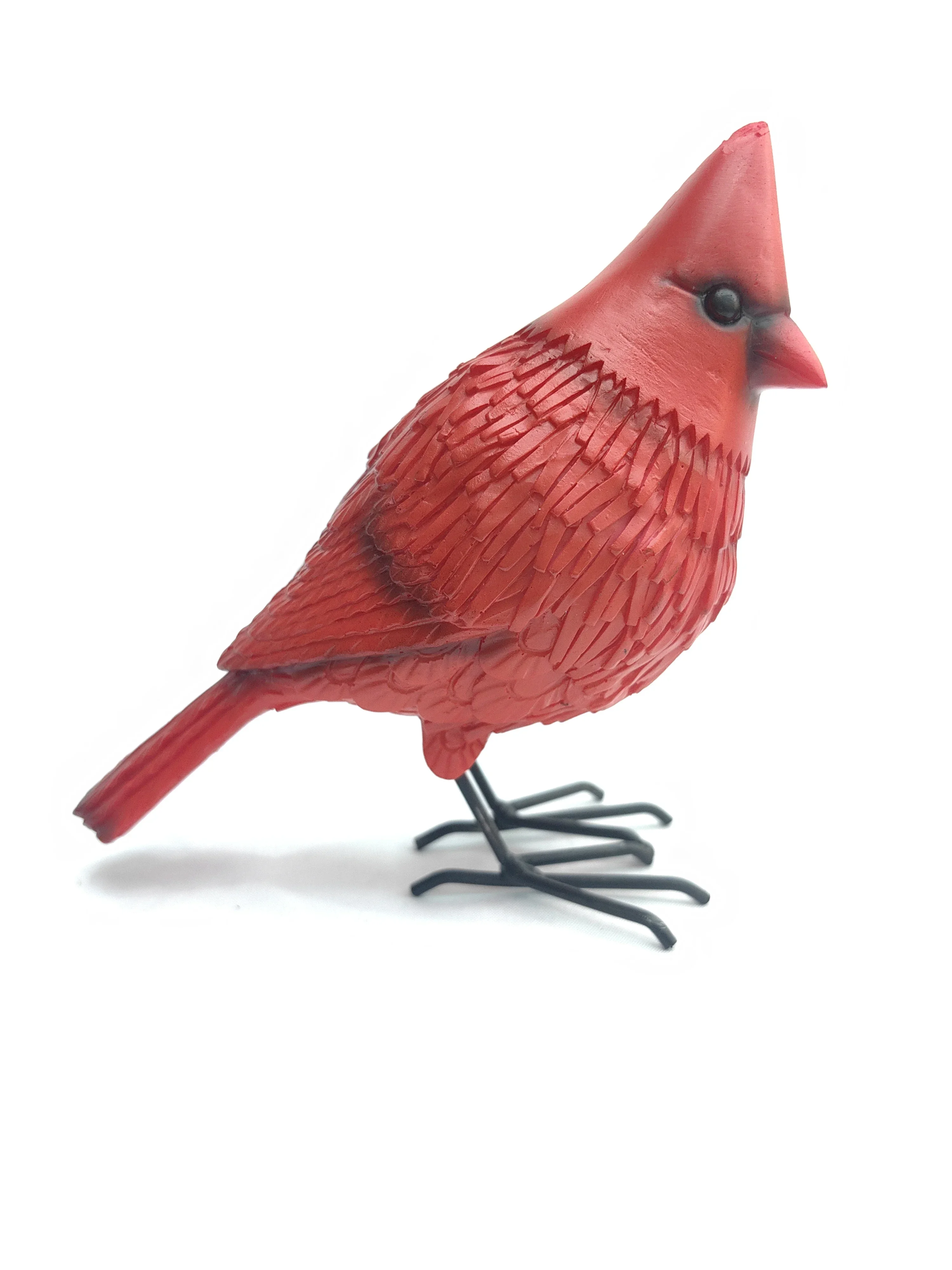 Cardinal Grosbeaks Red Bird Resin Sculpture Living Room Bedroom Decoration Crafts Festival Gifts Yard Ornament Outdoor