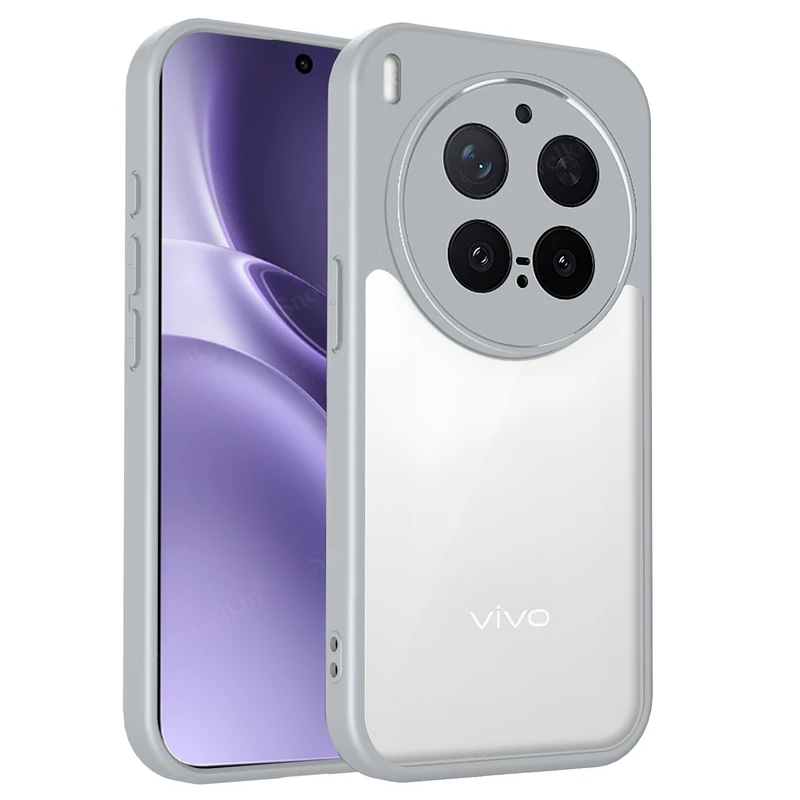 Clear Shockproof Phone Case | Transparent Silicone with PC Back and TPU Bumper