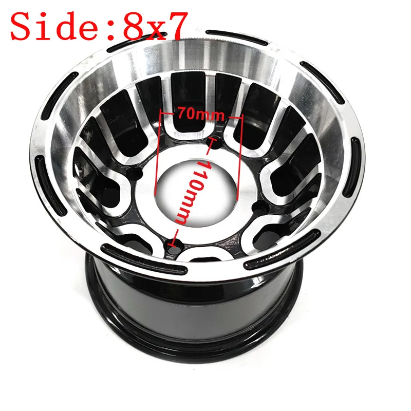 Atv Accessories Front And Rear Wheel Hub 8 Inch Go-kart Off-road 4 Wheel Aluminum Rims For 19 /20 /21x7.00-8 18 /20x9.50-8 Tyre