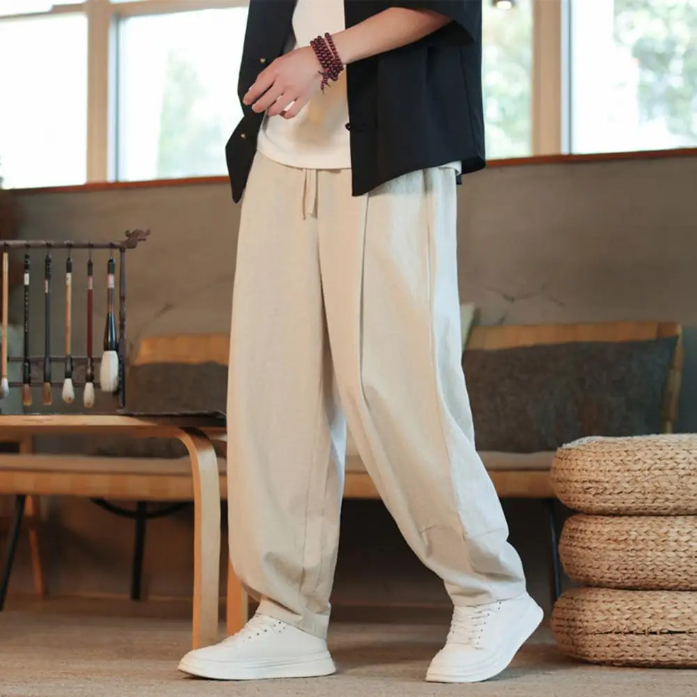 

Мужские спортивные брюки, универсальные повседневные длинные штаны с эластичным поясом, с боковыми карманами, дизайнерские брюки до щиколотки, идеально подходят для повседневной носки и занятий спортом