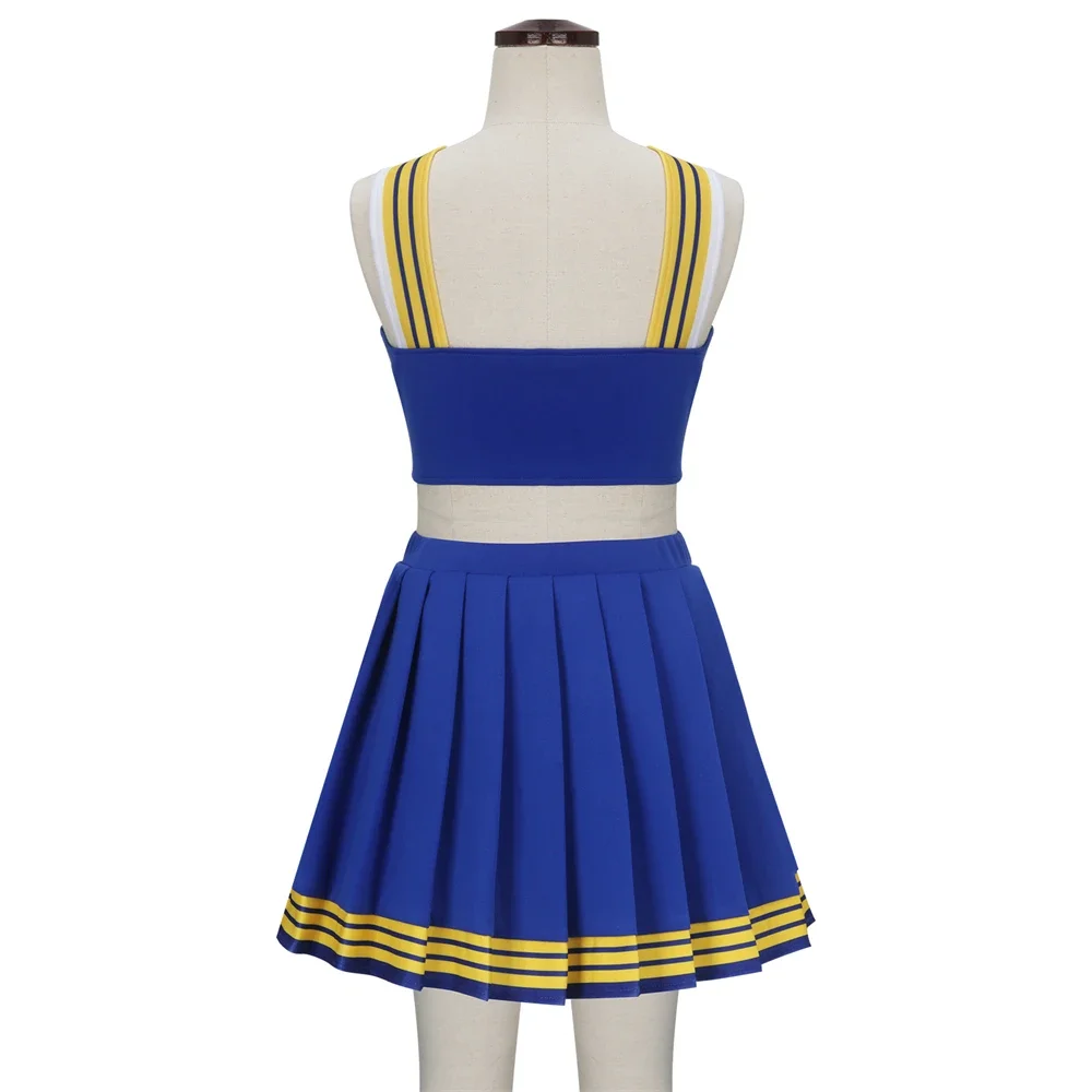 Kid Girl Cheerleader Uniform for TS Shake It Off Blue White Cheerleading Outfits Fan Concert Party Costume cheerleading costume