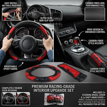 Coprivolante in Pelle Universale per Auto, Antiscivolo, Accessori Decorativi per Auto 2026